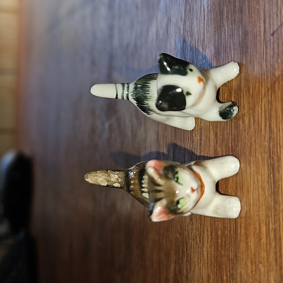 Source Unknown Other - Set of 2 Vintage cat miniature figurines made in japan